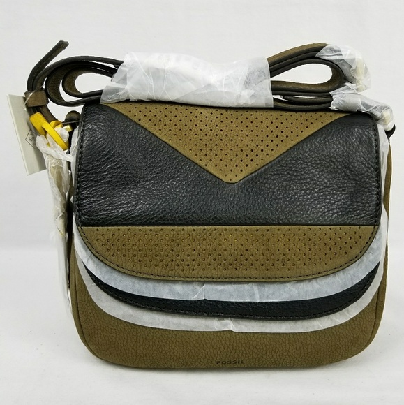 Fossil Handbags - NWT Fossil Peyton Double Flap Crossbody